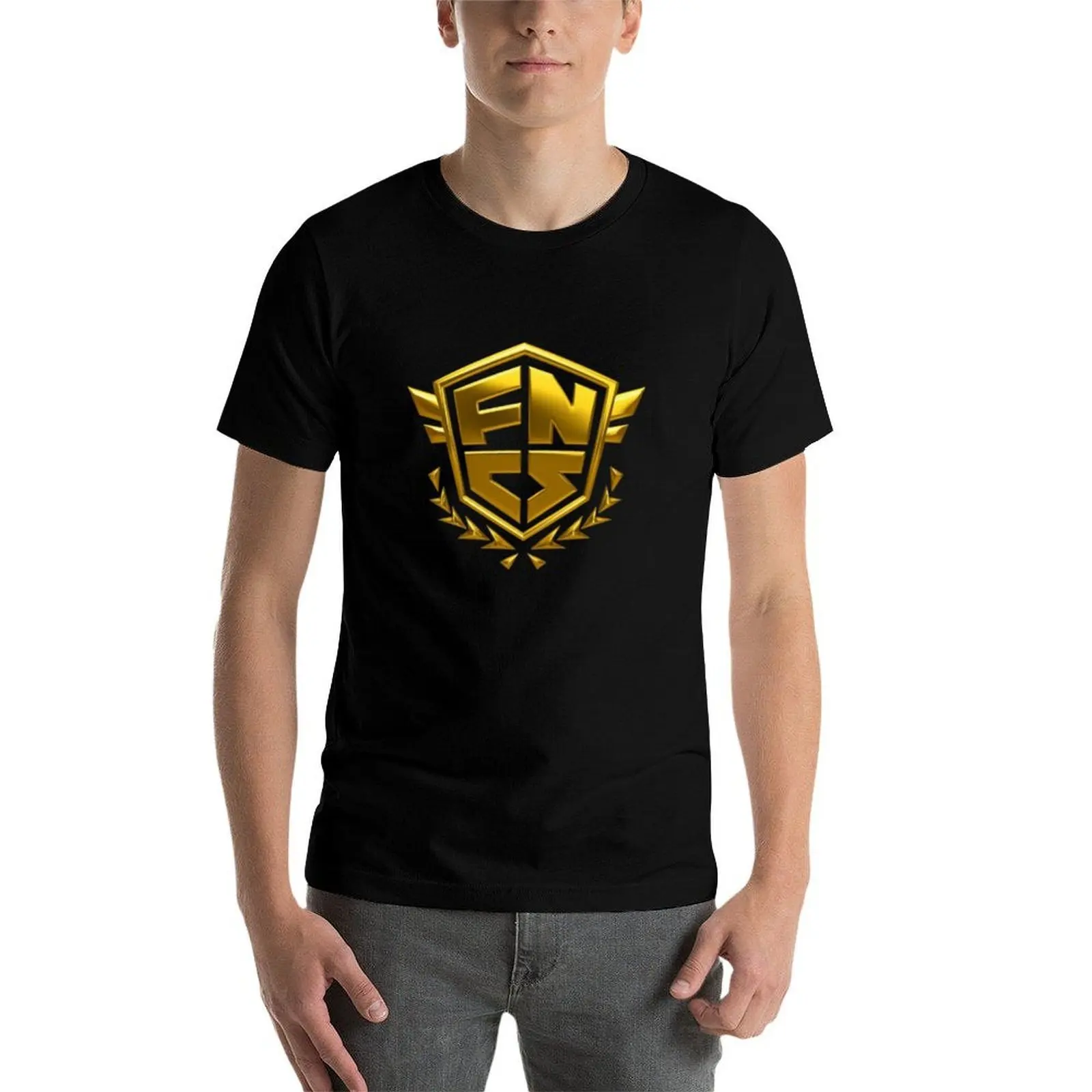 

FNCS GOLD T-Shirt t shirts for man slim fit cotton t shirts man 100% T-Shirt