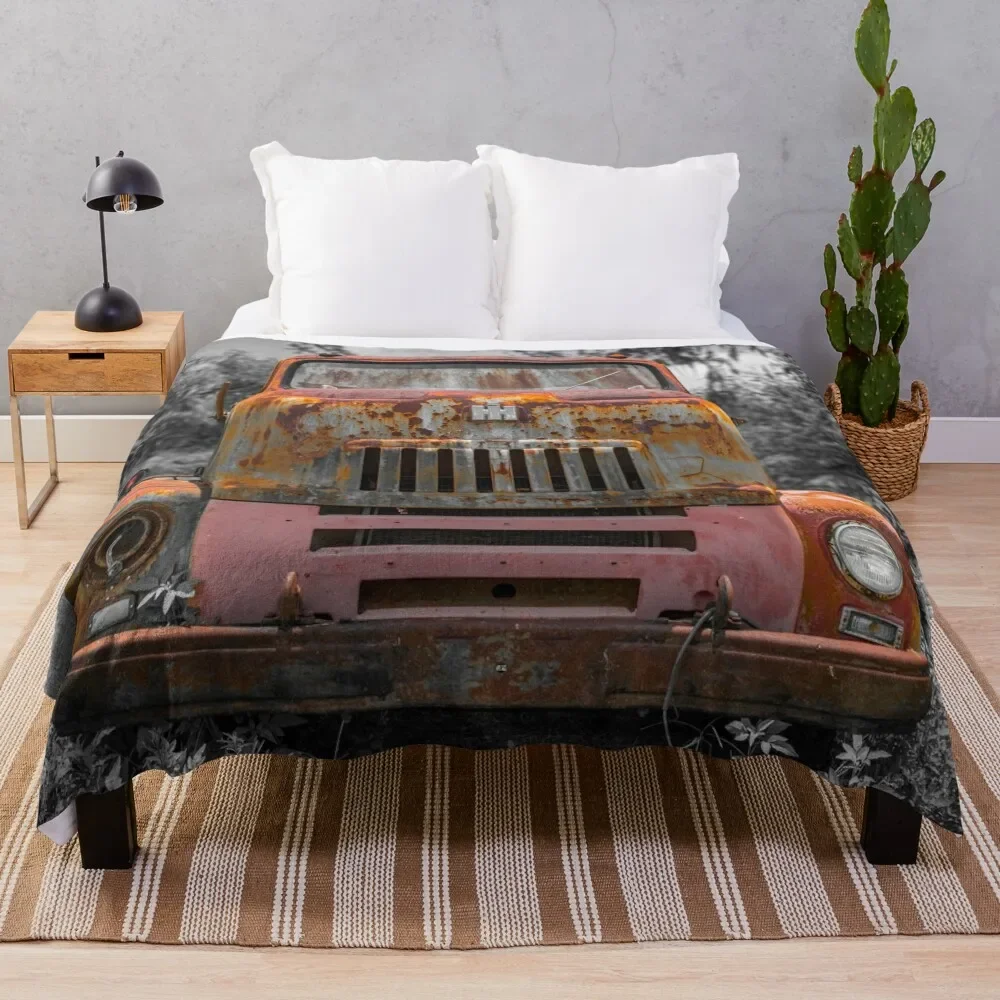 Rust Series Throw Blanket warm winter Multi-Purpose Blankets For Sofas Decorative Sofas Blankets