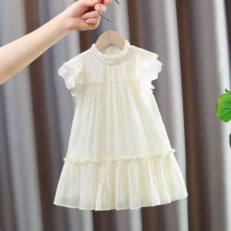Girls Sweet Dresses Summer Baby Girl Princess Dress Lace Design Flower Girl Dresses Cute Party Kids Clothes 6 10 4 12 Years Old