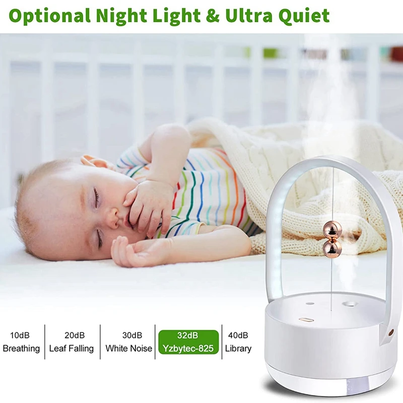 Humidifier Portable Desktop Humidifier With Rechargeable Ultra-Quiet Suitable For Bedroom Baby Room Travel