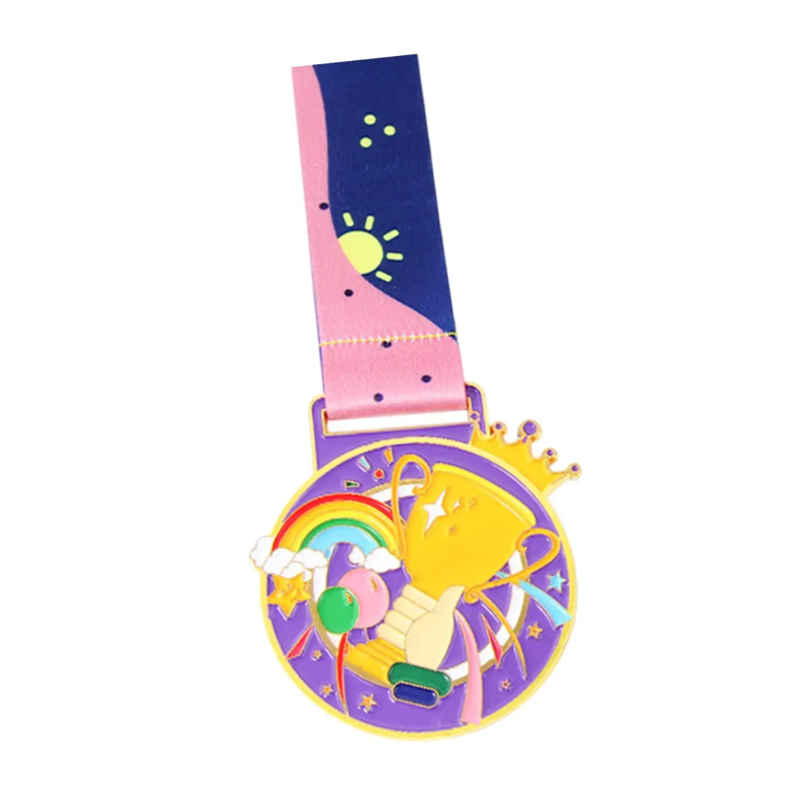 Kids Winner Medal Zinc Alloy Engraved Team Award Trophy for School Event Sports Party Favor