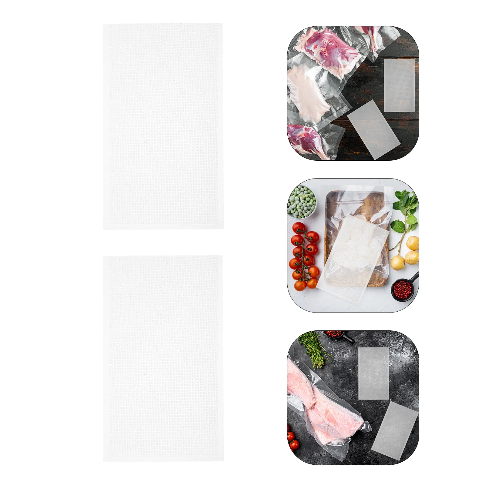 

200Pcs Vacuum Sealer Bags Transparent 7 Layer Design Food Freshness Preservation Freezer Storage Vacuum Sealer Bags