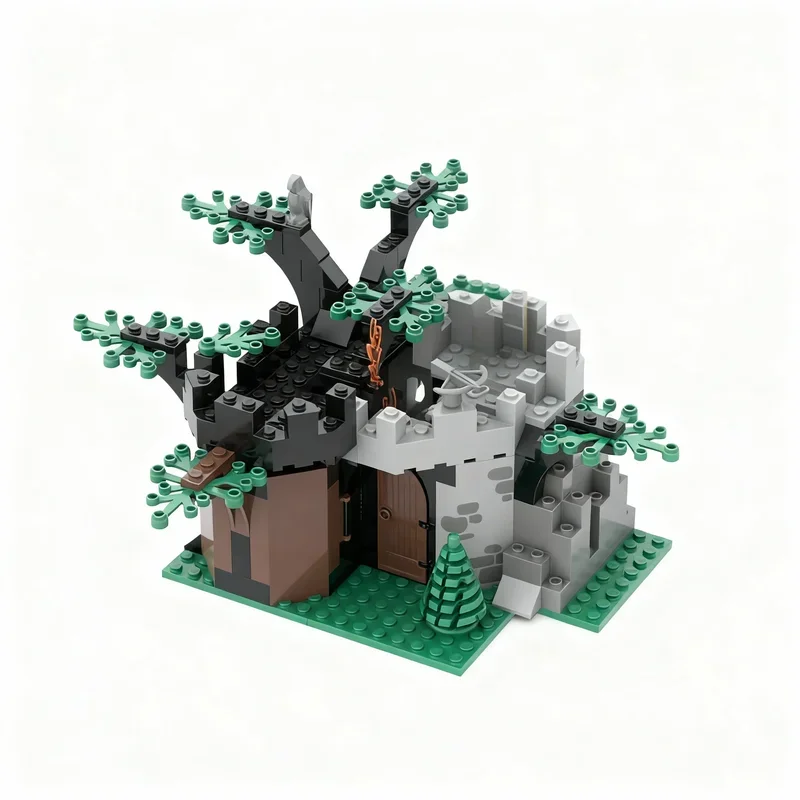 182pcs MOC Castle Dragon Knights Classic Expansion Hideout Model Building Blocks Architecture Toys Festival Gifts Brick - view 3