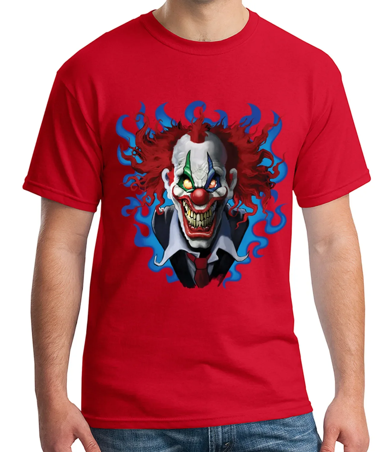 Verrückte Bösen Psycho Clown Hässliche Joker T-Shirt. Sommer Baumwolle Kurzarm O-ansatz männer T Shirt Neue S-3XL S-3XL