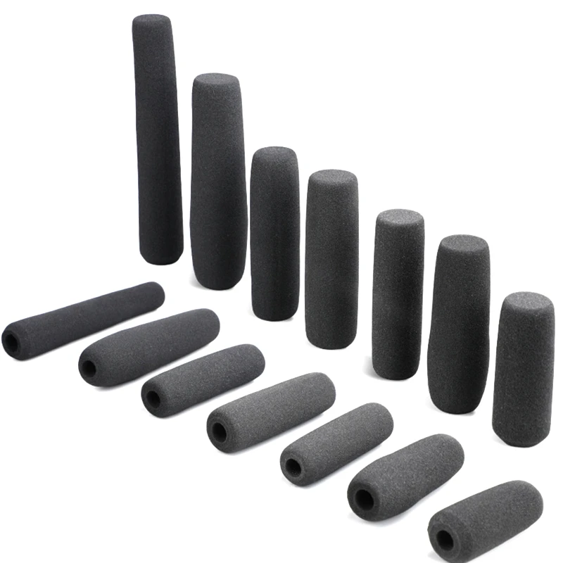 Professional Long Mic Thick Windscreen Soft Foam Cover Mic Cover Foam Reduce Breathing, Wind Mic Covers