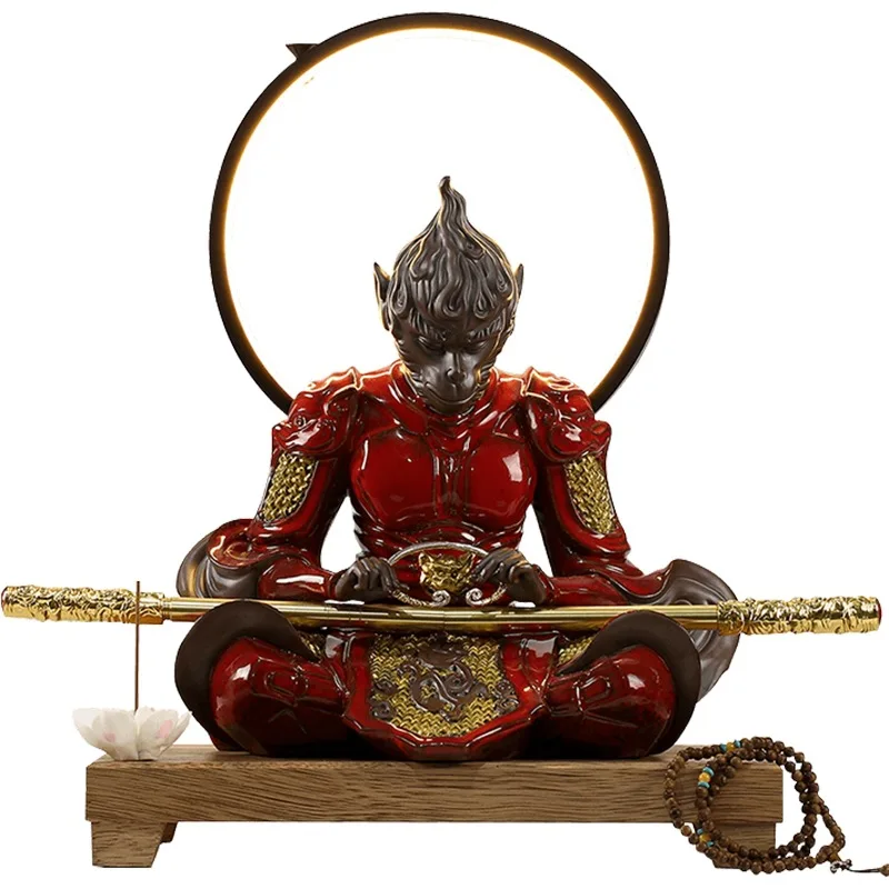 

Large ceramics, Qitian Great Sage, living room, entrance, TV cabinet, gifts, Monkey King ornament.