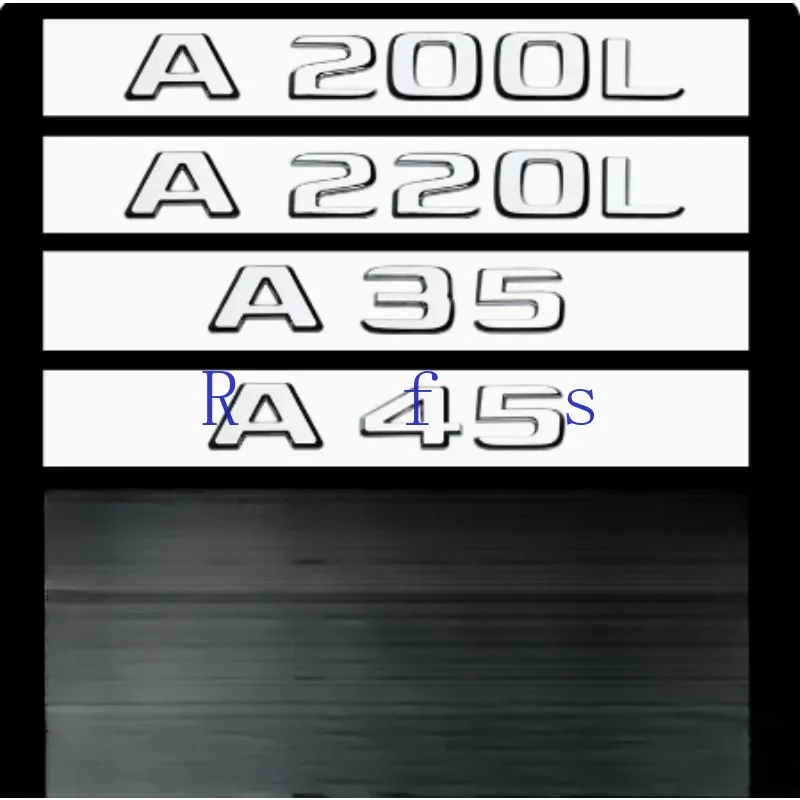 ABS A45 эмблема логотип 3D хромированные буквы для автомобиля задний багажник значок наклейки Mercedes A45 A180L A220 A35 W176 W177 аксессуары