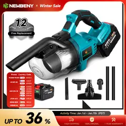 NEWBENY Aspirapolvere Elettrico Cordless Portatile Efficiente Costruzione Industriale Domestica Strumenti Puliti Per Makita 18V Batteria