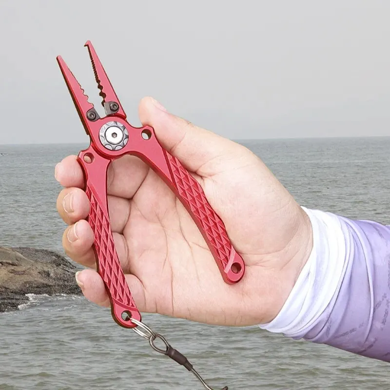 New Arrival Whole Aluminium Fishing Plier Scissor Braid Line Cutter Hook Remover High Quality Material