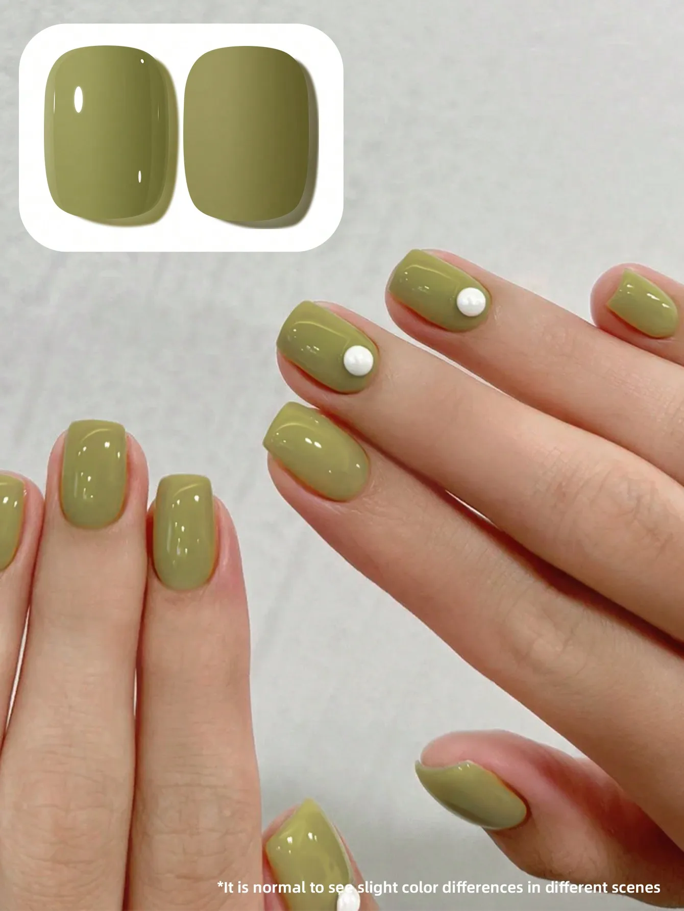 XEIJAYI 1pc Mustard Green Gel Nail Polish Starter Pure Soak Off No Wipe Nail Gel Polish Suitable For All Seasons