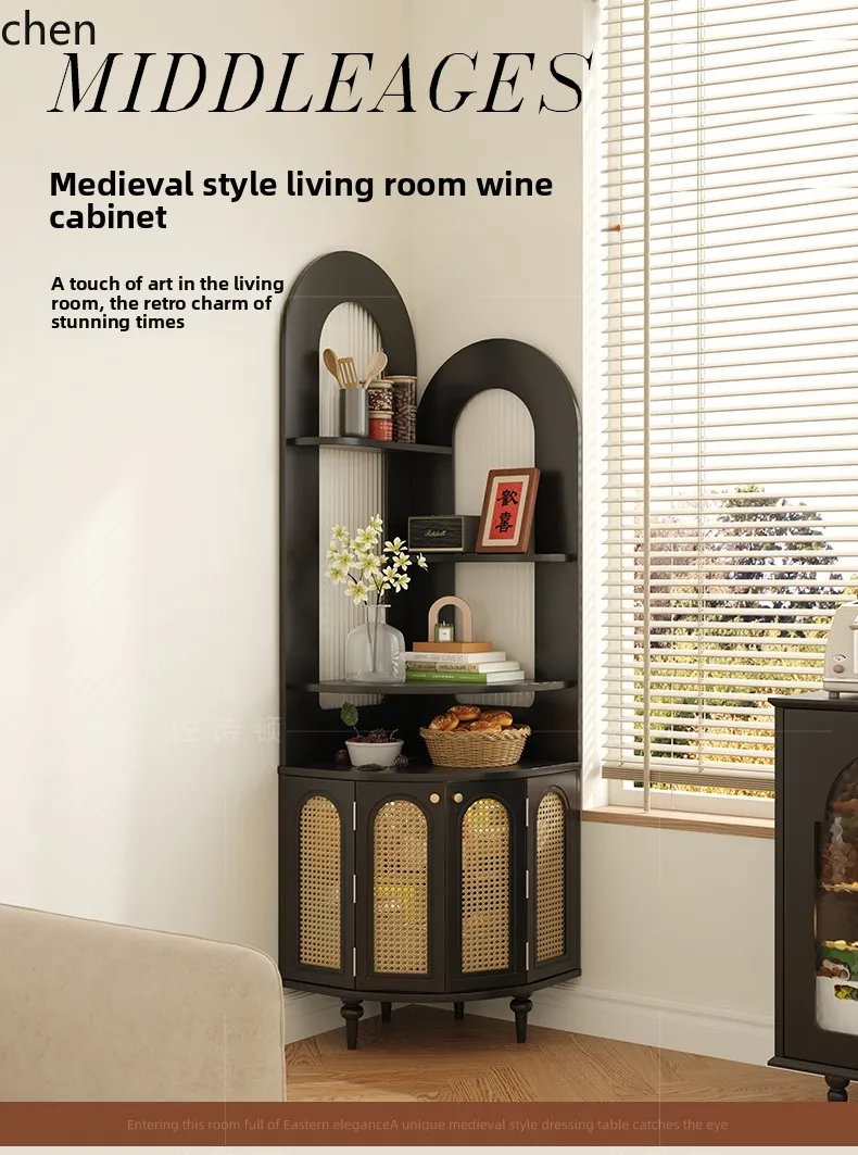 

LXC wine cabinet living room wall rack sofa side cabinet TV side cabinet