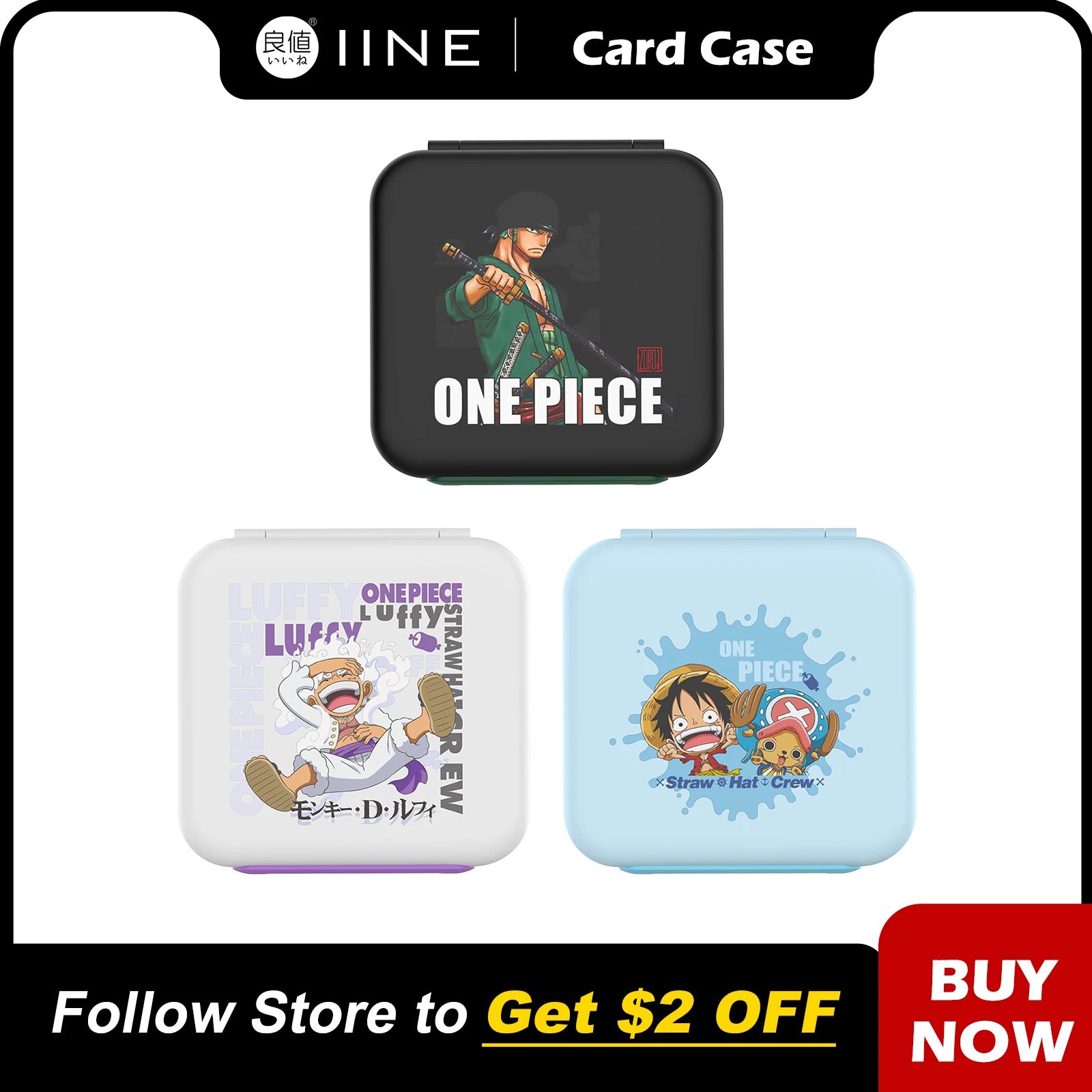 

IINE Cartoon Design Cassette Box 12 Card Case Compatible Nintendo Switch Game Cards