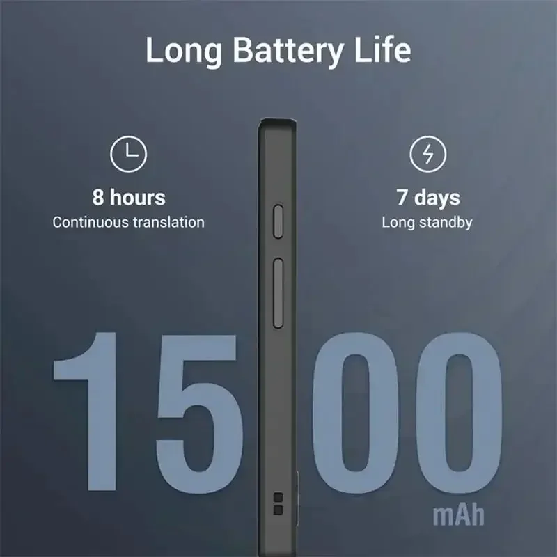 Portable W12 AI Voice Translator 144 National time Translation Text Photo Translate Machine Language Intelligent Real