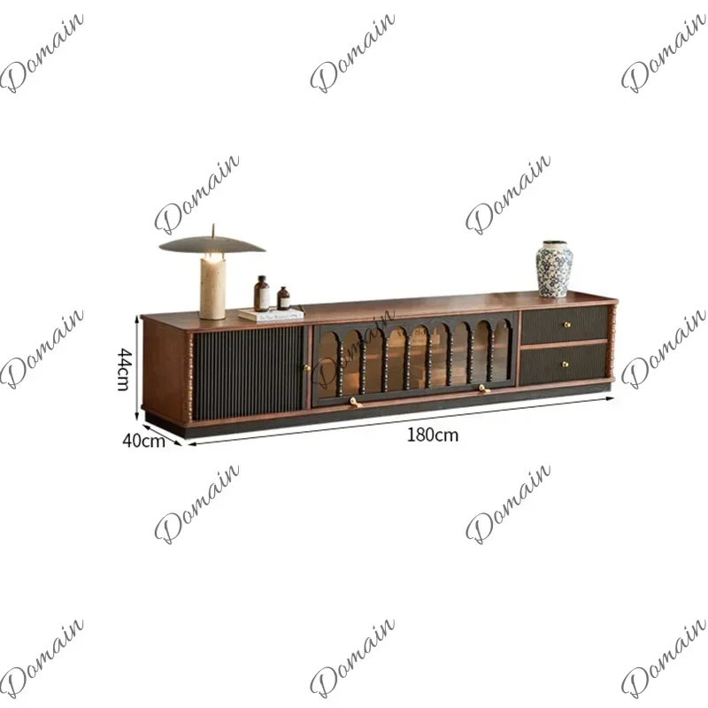 YXX Elegant Classic Tv Cabinet Aesthetic Premium French Vintage Tv Cabinet Floor Luxury Meuble Télévision Salon Furniture For Ho