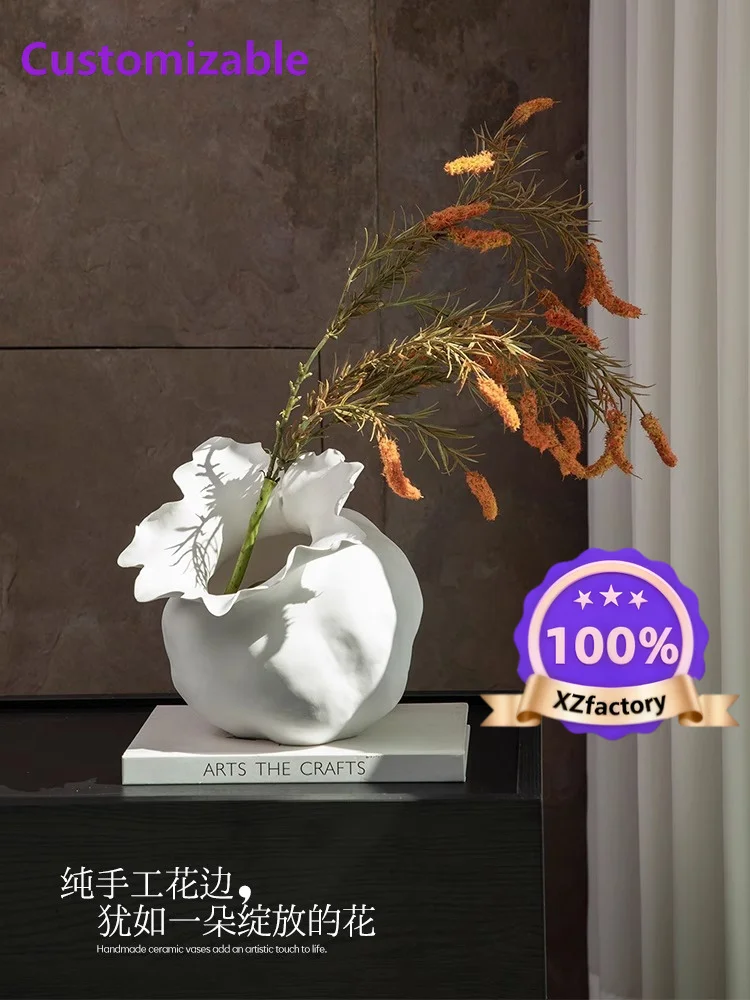 Factory Direct 2026 Top RatedCeramic vase art simple modern home flower arrangement ornament high sense light luxury creative li