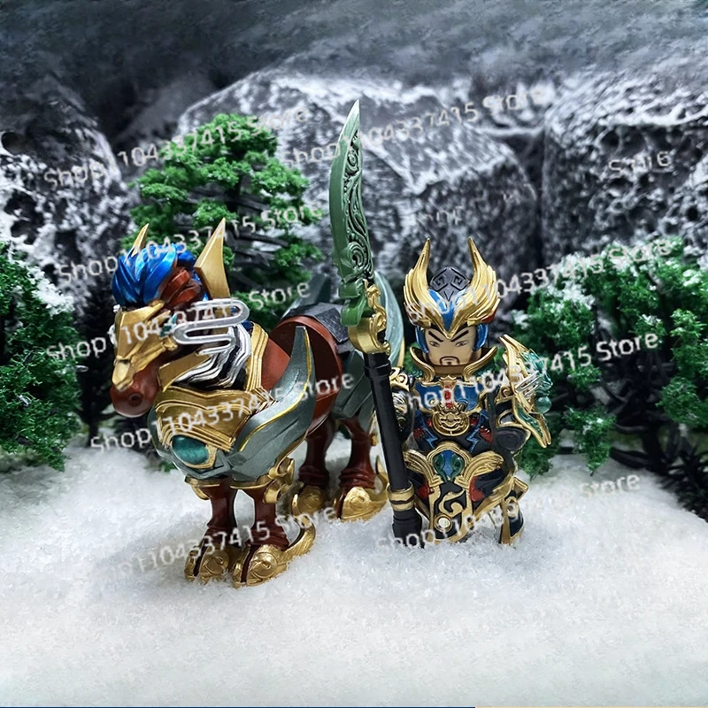 

MOC мультфильм анимационная игра третья вечеринка кукла Wu Hu Guan Yu Wu Sheng ручная работа новые собранные строительные блоки ручная роспись
