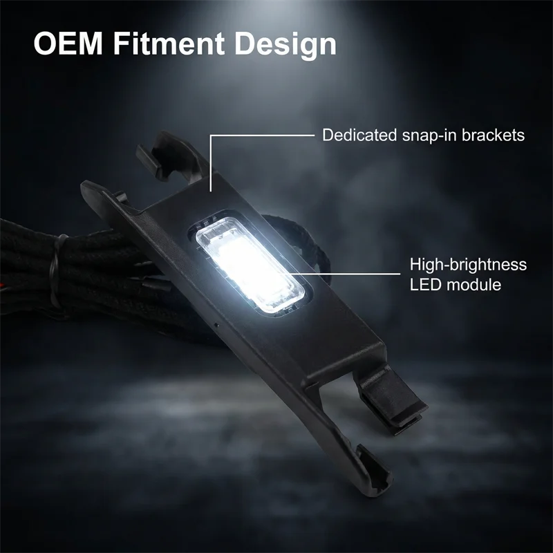 4-teiliges LED-Fußraumbeleuchtungsset mit Kabel, Innenraum-Fußlampe für VW T-ROC Jetta Polo T-Cross Enyaq ID4 ID3 Tayron Talagon – Detail 6