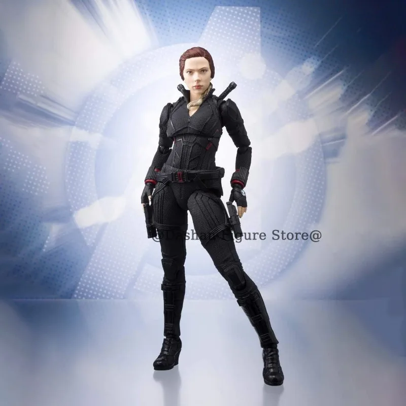 Shf figurine de veuve noire Avengers fin jeu Natasha Romanoff figurines 15 cm PVC à collectionner modèle de guerre infini jouets pour cadeaux