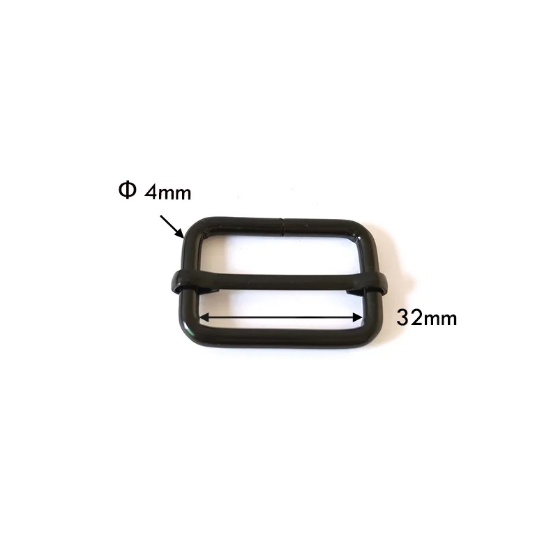 50Pcs 32mm Webbing Metal Ring Adjuster Hardware Mountaineering Bag Dog Collar bBelt Sewing DIY Accessory Purse Straps Buckle