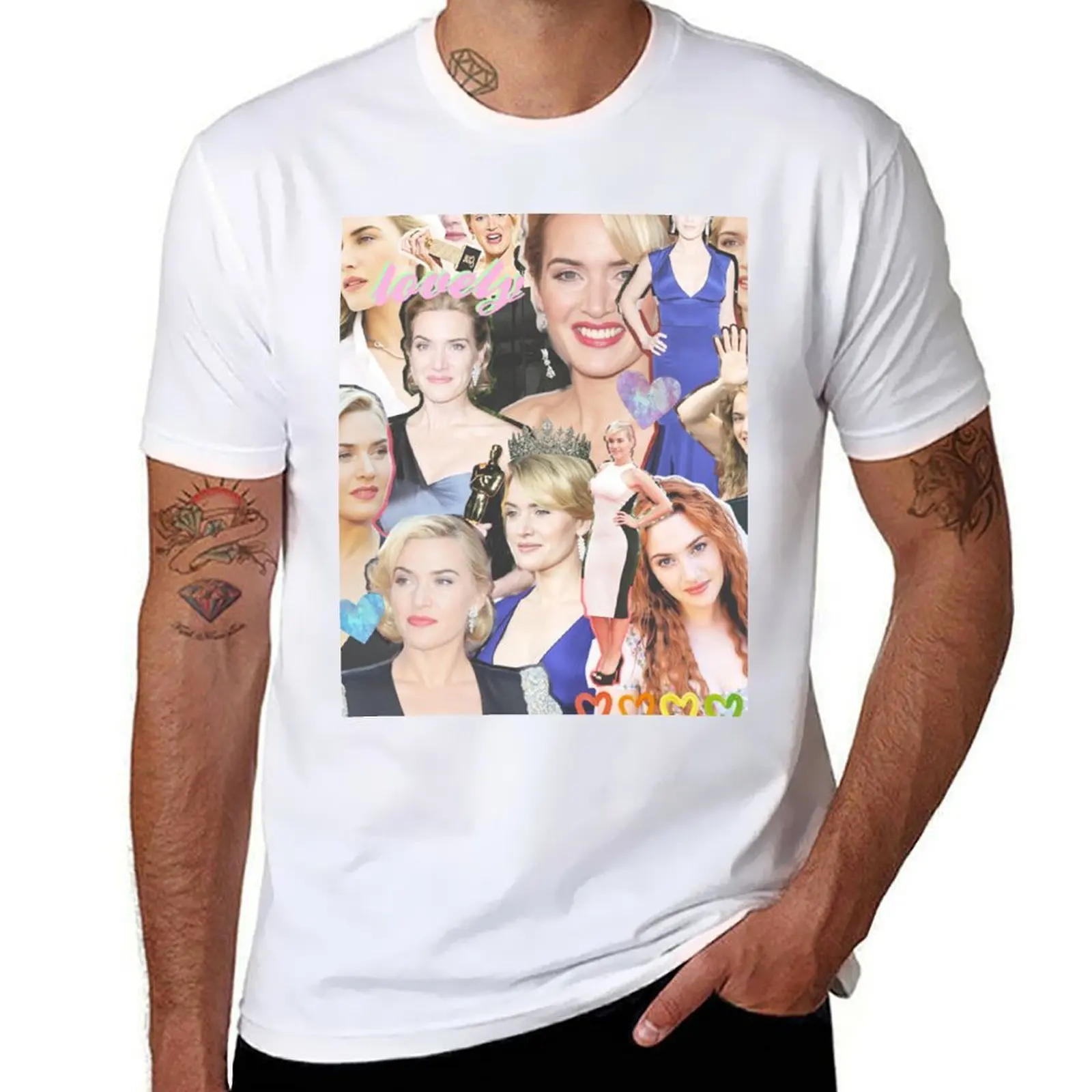 

kate winslet collage T-Shirt man t shirt designer man t shirts graphic T-Shirt