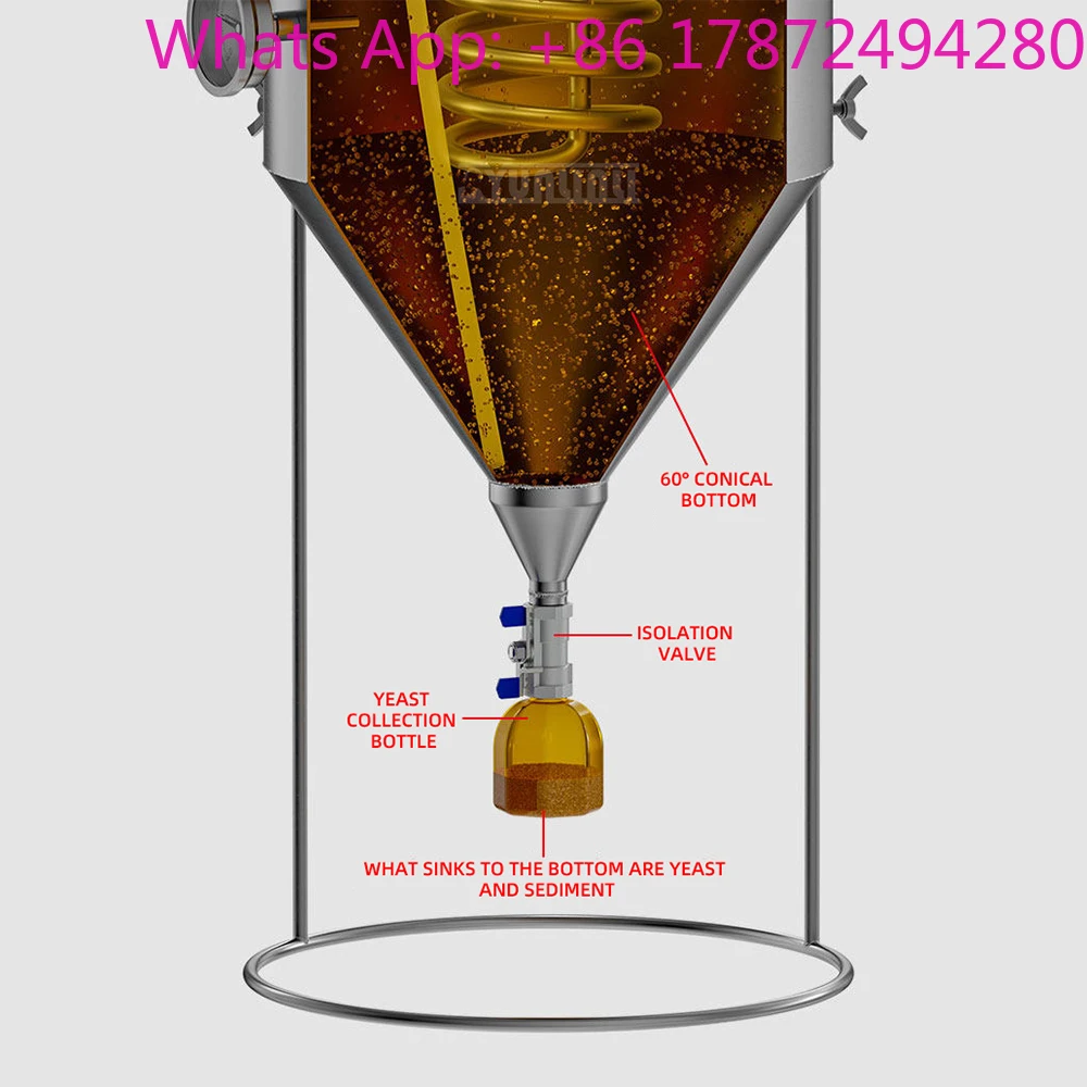 304 Stainless Steel Fermentation Barrel Home Brew Beer Making Tank Home Beer Brewing Fermentation Bottle Equipment