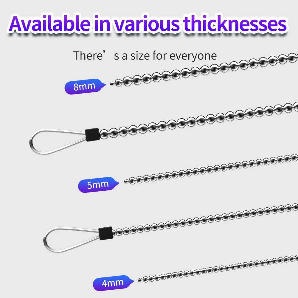 Penis Beads Urethral Dilators Sound Plug Horse Eye Sticks Insert Stimulation Stainless Steel Beads Male Masturbator Sex Toys view 5