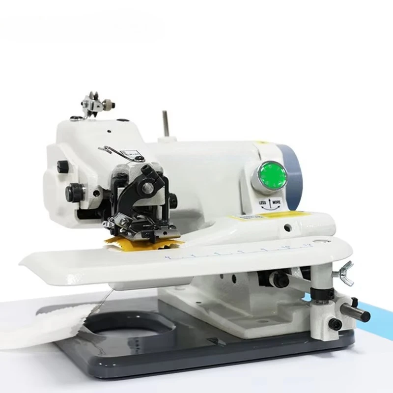 Household Small Tabletop Cover Stitch Machine with Motor Plastic Hemming Machine for Trousers Cuffs & Hems