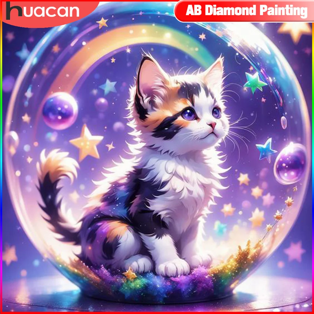 Huacan Tier DIY Diamant Malerei Frosch Pflanze volles Quadrat rund 5d Diamant Mosaik abstrakte Farbe Wohnkultur
