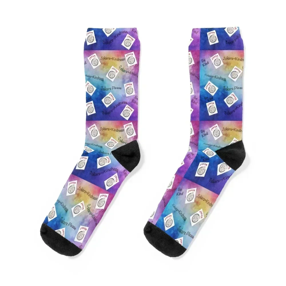 

Jokers Watercolor Mah Jongg-Version 16 Socks crazy winter hockey hip hop Socks Men Women's