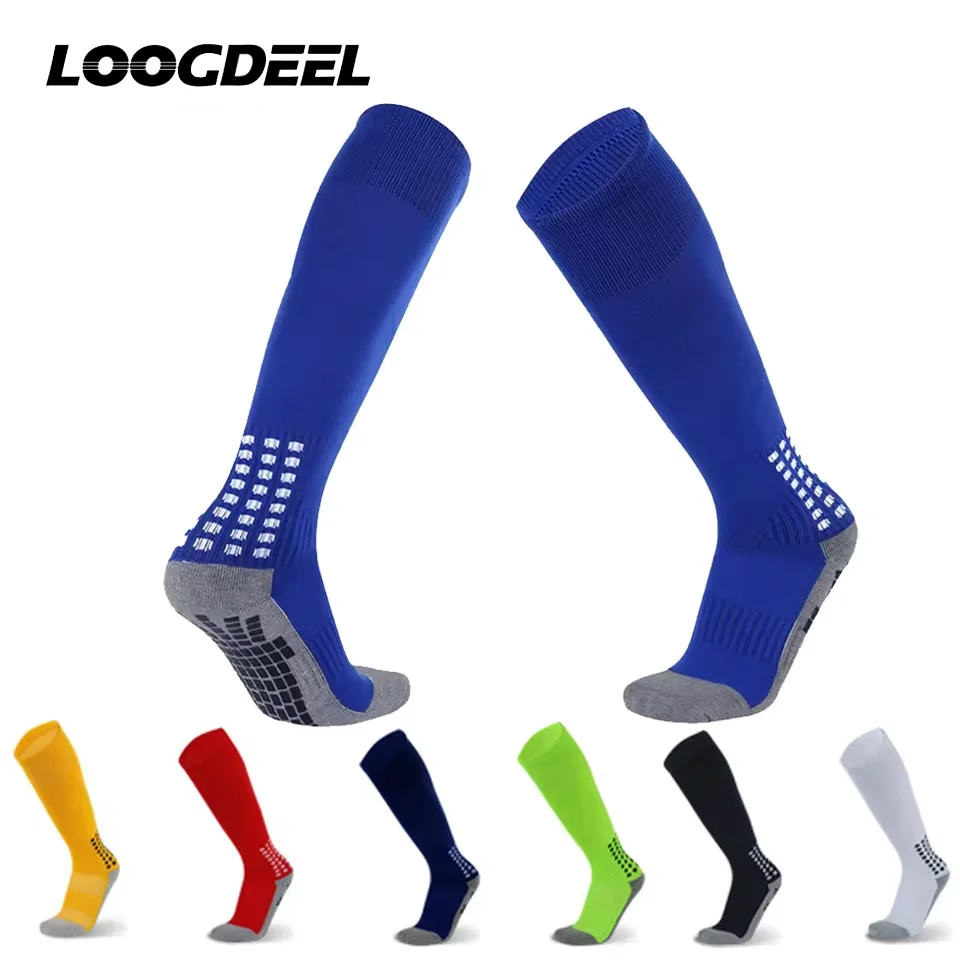 Loogdeel Soccer Socks Adult Children Knee High Long Tube Towel Bottom Anti Slip Shock-absorbing Basketball Football Sports Socks