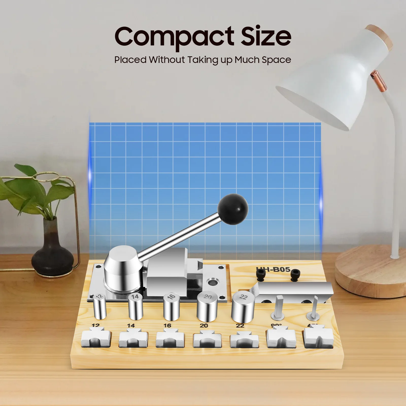 7 in 1 Multiple Sizes Ring-bending Tool with Clear Marking and Practical Handle for Earrings, Gold, Silver, and Copper Rings