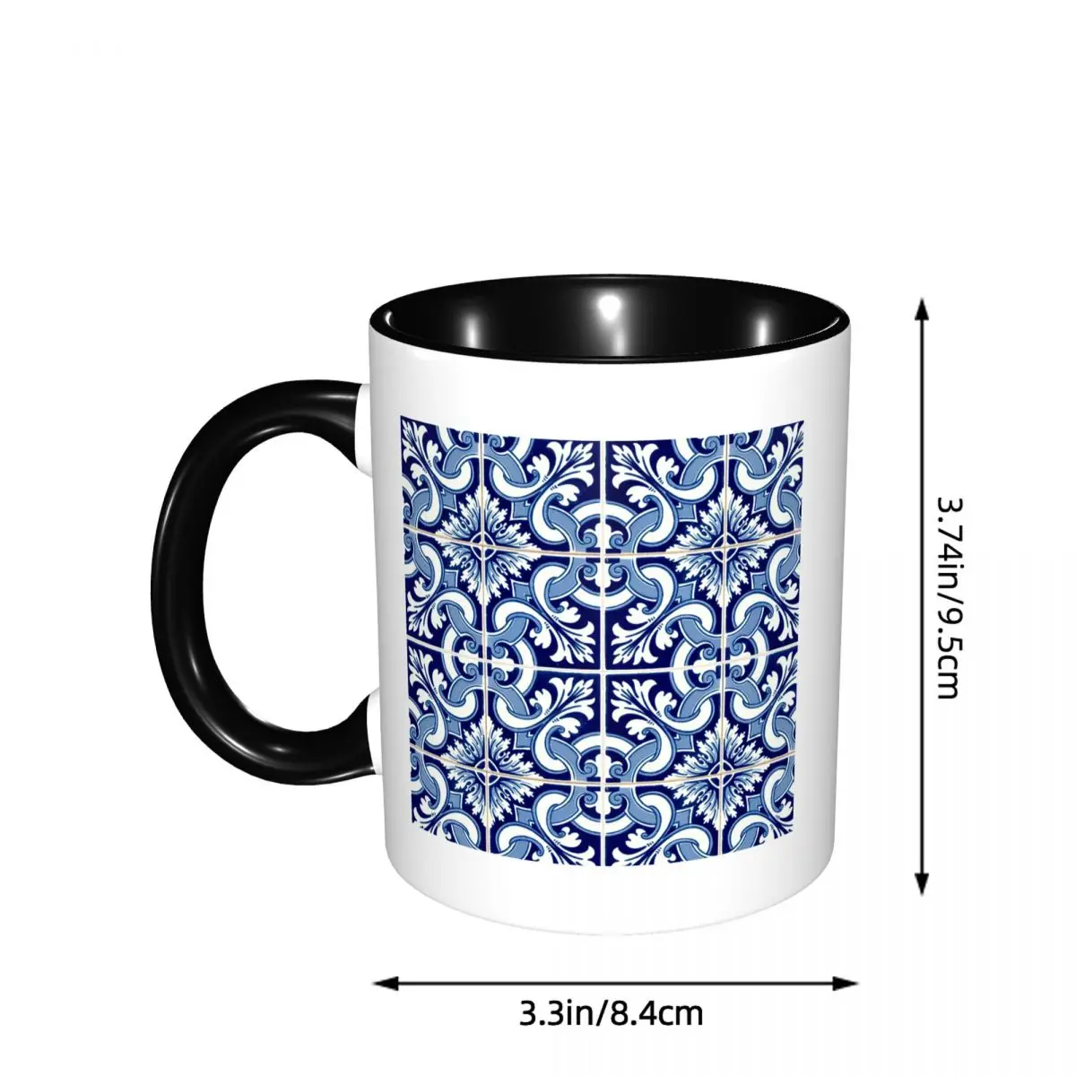 Azulejo Lisbon Azulejos Lisboa Mug Funny Ceramic Coffee Cups Tea Mugs Milk Cup Drinkware Gift for Woman Man