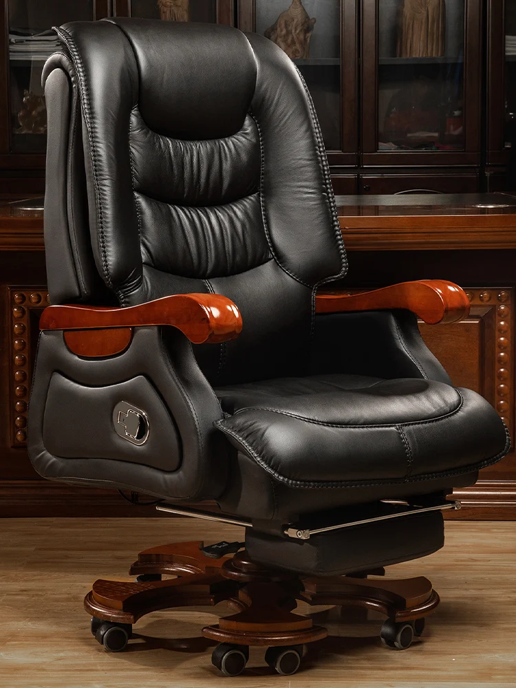 

The boss's chair can lie down in the office chair, and the business computer chair is made of genuine leather