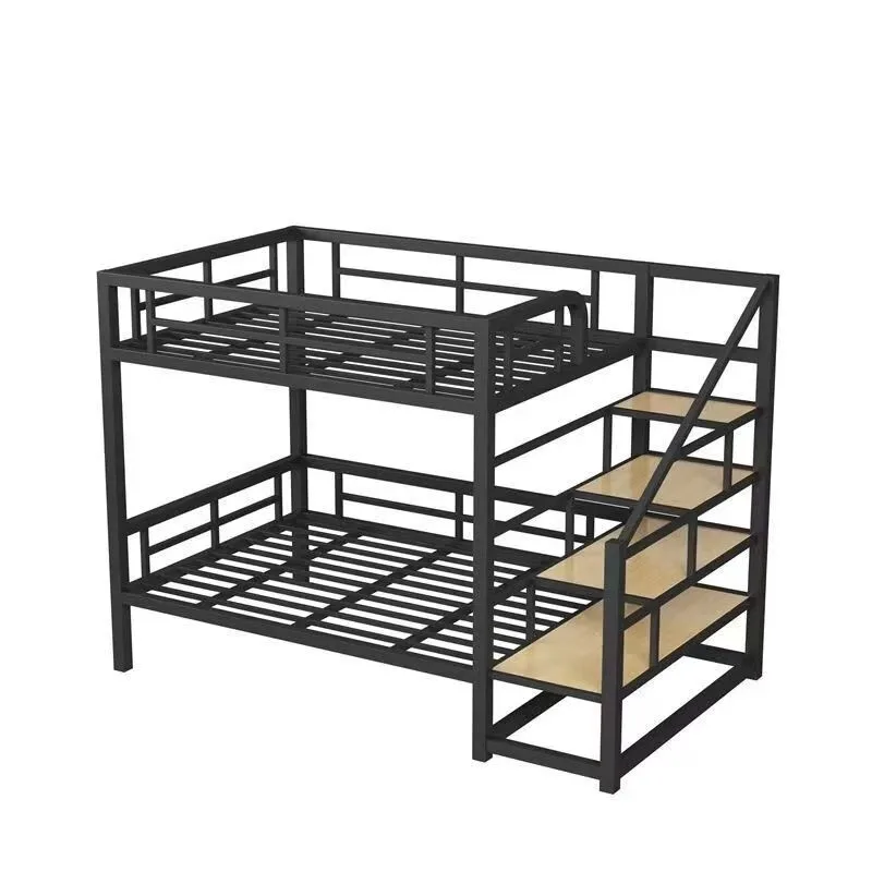 Floor bed Adult bunk bunk double loft high and low frame bed table suspended small apartment bed