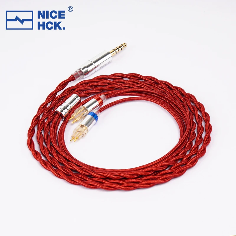 NiceHCK HeadAg 4N Pure Silver Coaxial HIFI Audio Headphone Cable 4.4mm Balanced HD650/Dual 3.5/2.5mm HD600 HD580 HD660S