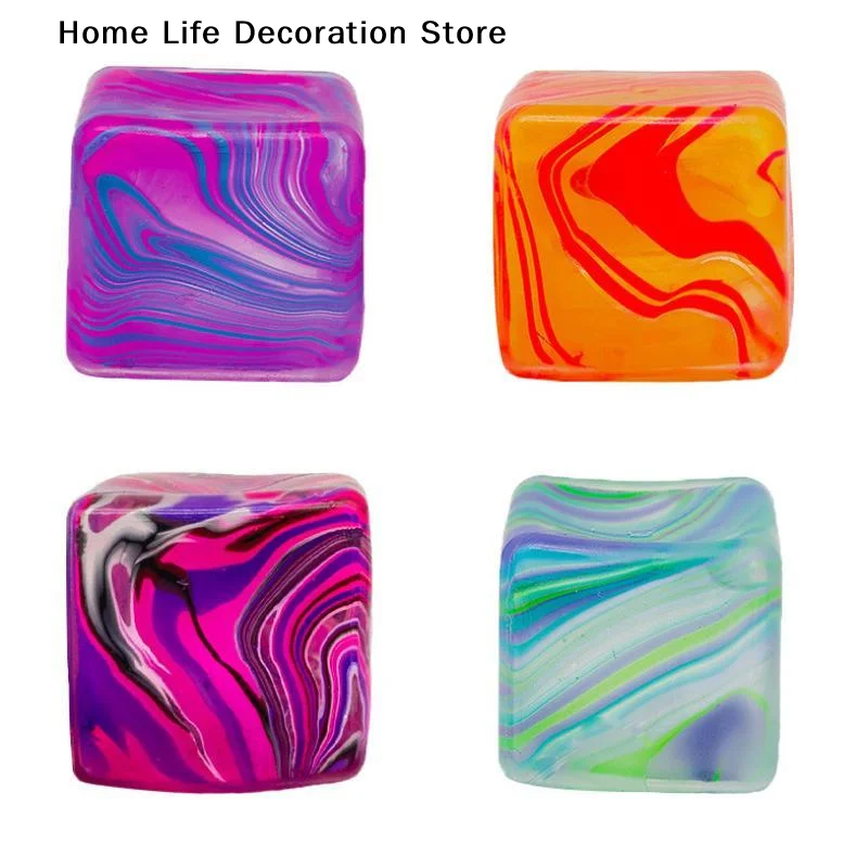 【TG】Stress Cube  Fidget Toys for Relaxation High Density Gel Filled Fidgets for Classroom Sensory Calming Toys for Kids Adult