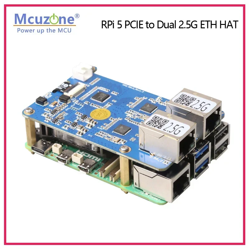 Imagem -05 - Pcie para Dual 2.5g Modelo: Mp2.5gd Pcie Pcie Rtl8125 Suporte Rpi os Openwrt e Ubuntu Rtl8125