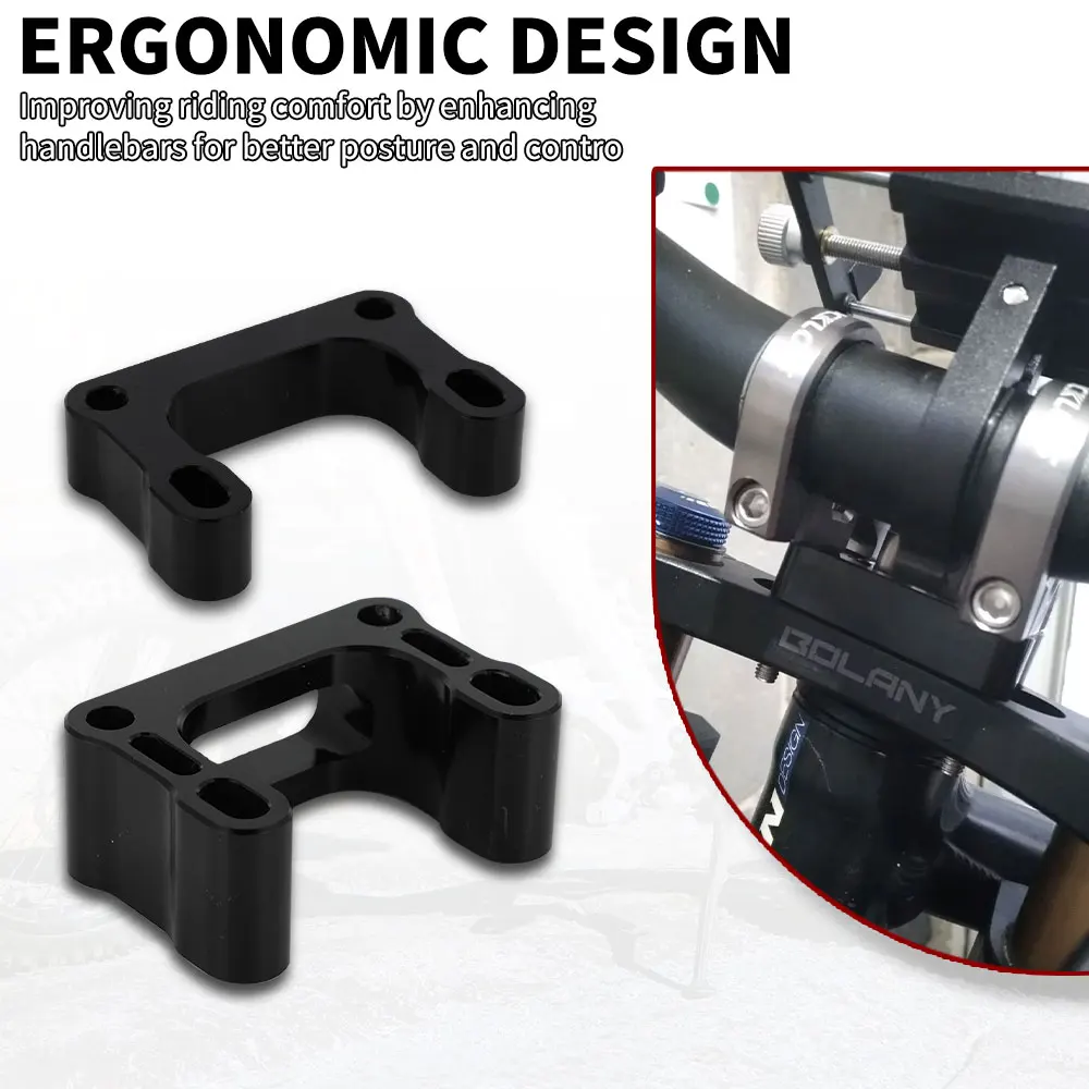 Motorcycle Handlebar Riser Head Up Raiser Adaptor 15mm 25mm For Surron Sur-Ron Sur Ron Lightbee Light Bee X S L1E Segway X260