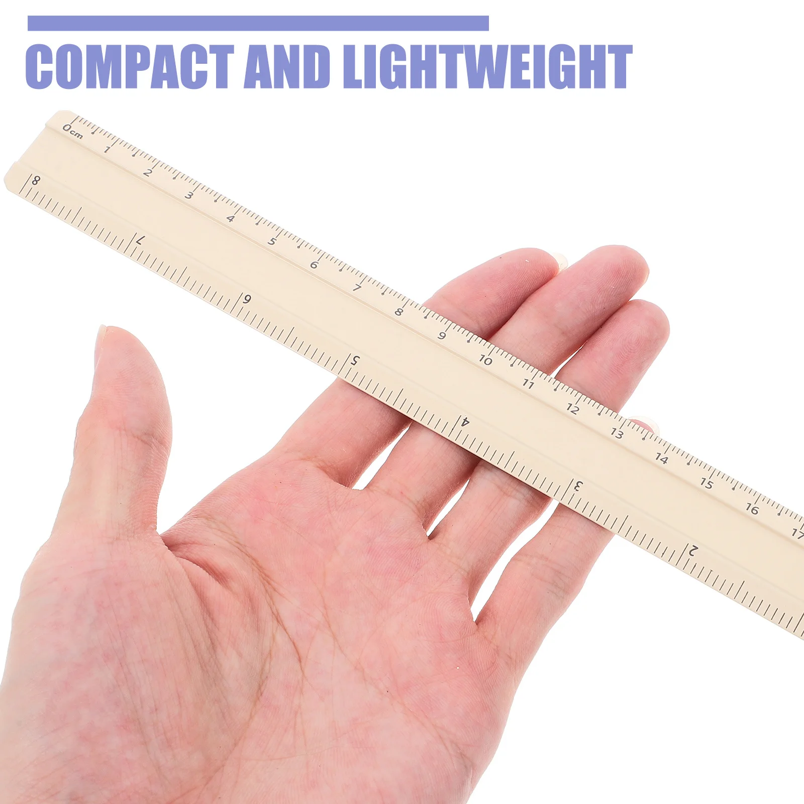 Righello dritto in lega di alluminio Colore brillante Dimensioni moderate Robusto multiuso Misurazione Disegno Cancelleria Cancelleria per studenti