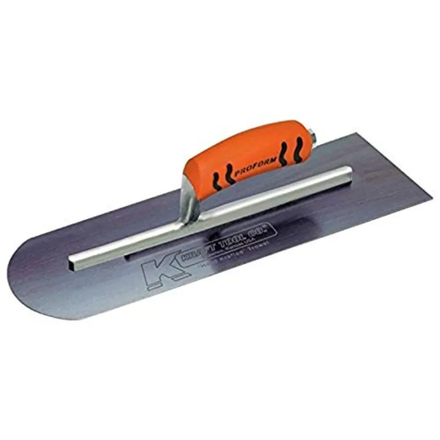 

CF285BPF Blue Steel Round End-Square Back Cement Trowel with ProForm Handle