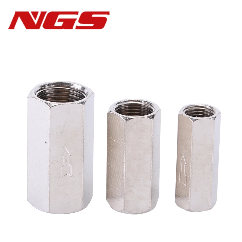 Pneumatic Check Valve 1/8 1/4 1/2 3/8 For Compressor 6mm 8mm 10mm 12mm One Way Air Gas Single Way Valve With Connector