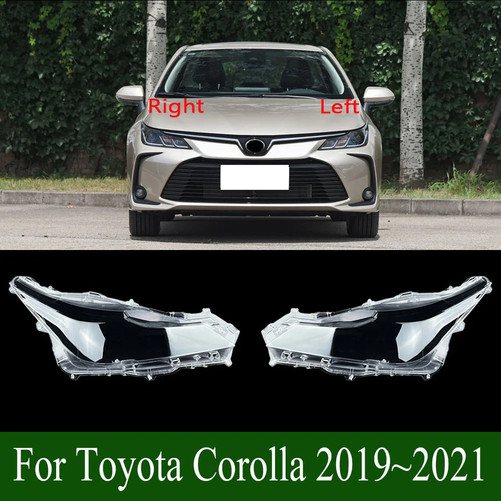 

Для Toyota Corolla 2019 ~ 2021 автомобильный передний объектив, фара, крышка фары, прозрачный абажур, крышка фары