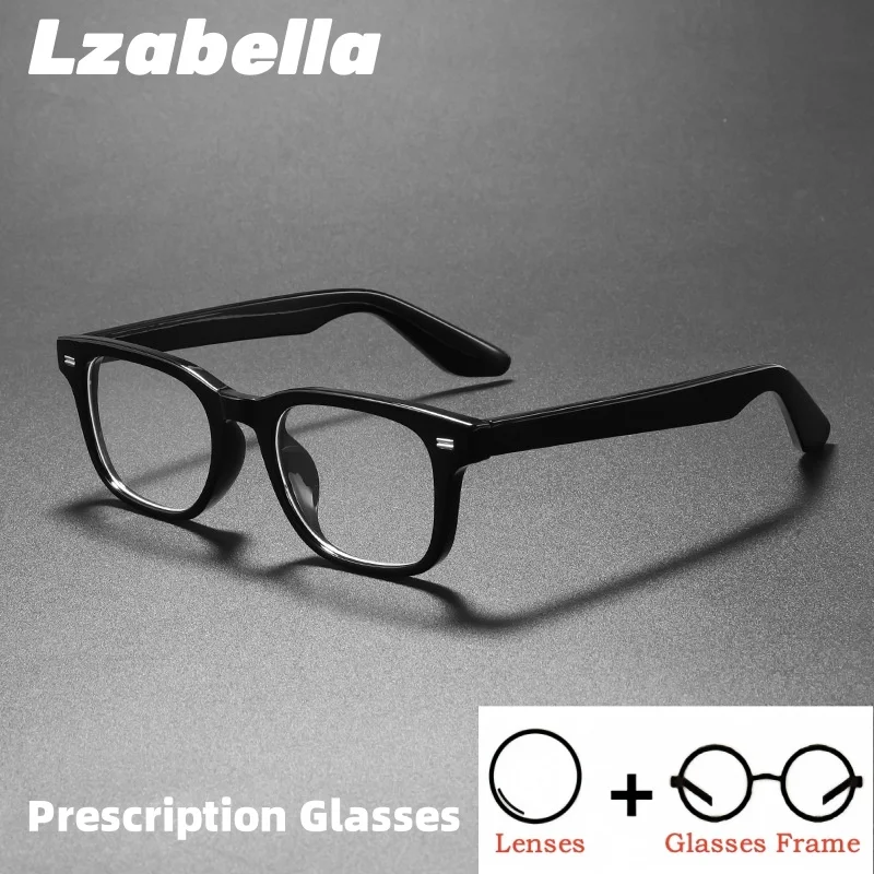 

New Fashion Square Prescription Eyeglasses Men Women TR90 Progressive Glasses Myopia Hyperopia Anti-Blue Light Eyewear L28087
