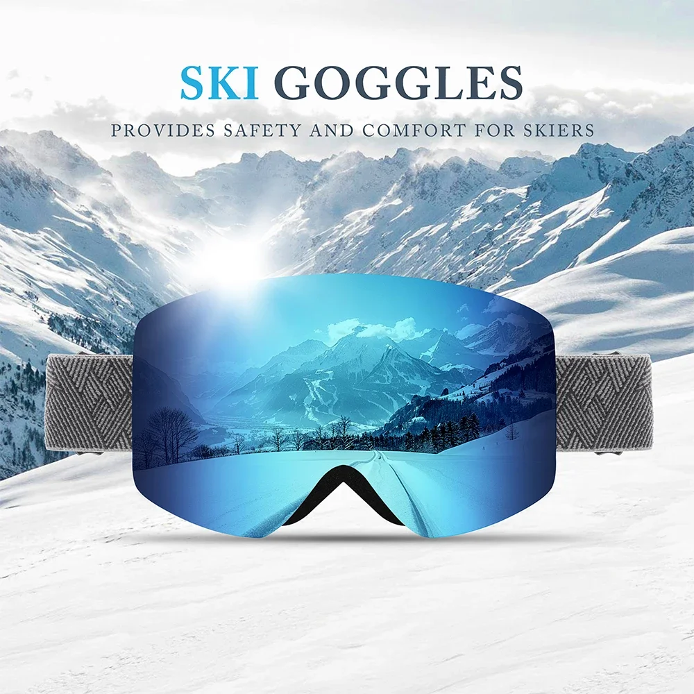 KINGSEVEN الرياضة في الهواء الطلق في سن المراهقة الرجال النساء نظارات التزلج-مكافحة الضباب UV400 على الجليد التزلج نظارات الشتاء يندبروف نظارات واقية