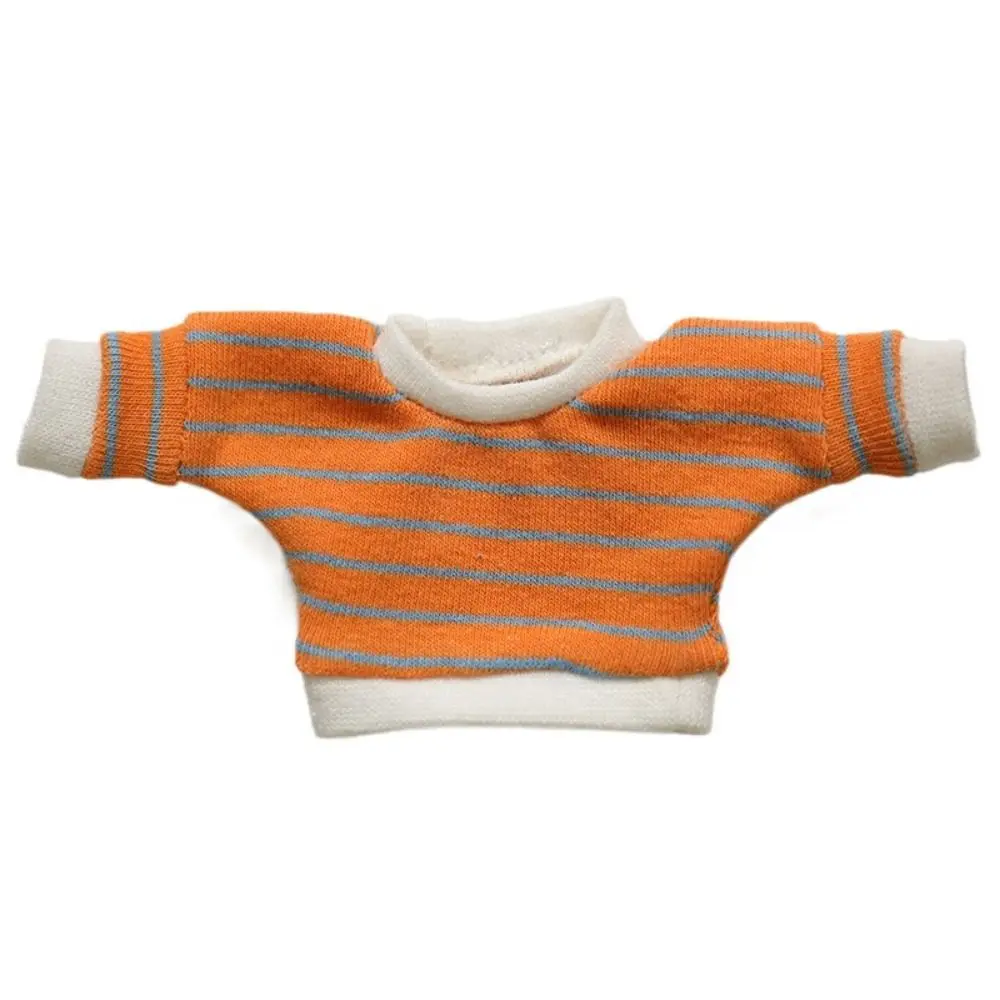 القطن ملابس دمى قميص شريط بلون ملابس دمى 15 سنتيمتر هوديي جودة عالية لا سمات ملابس دمى فستان ذاتي الصنع