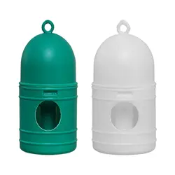 Parrot Water Dispenser Breeding with Handle Bowls 1L Pigeon Drinker Drinking Cup for Ducks Coop Chicks Poultry Supplies Cage