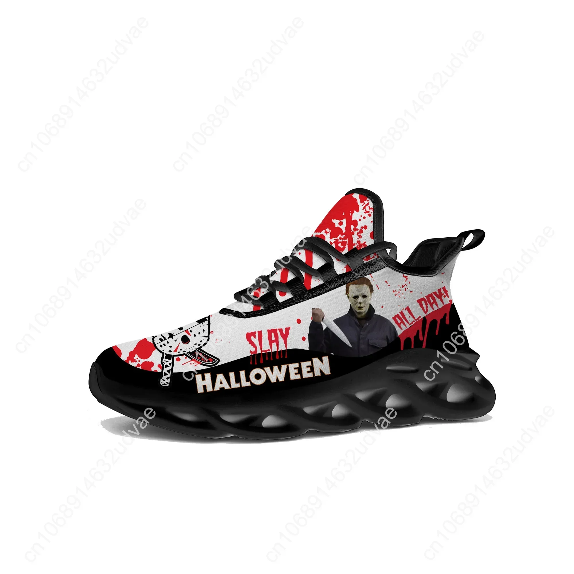 Horror Halloween Wohnungen Turnschuhe Michael Myers Herren Damen Sport Laufschuhe hochwertige Sneaker maßge schneiderte Schuh