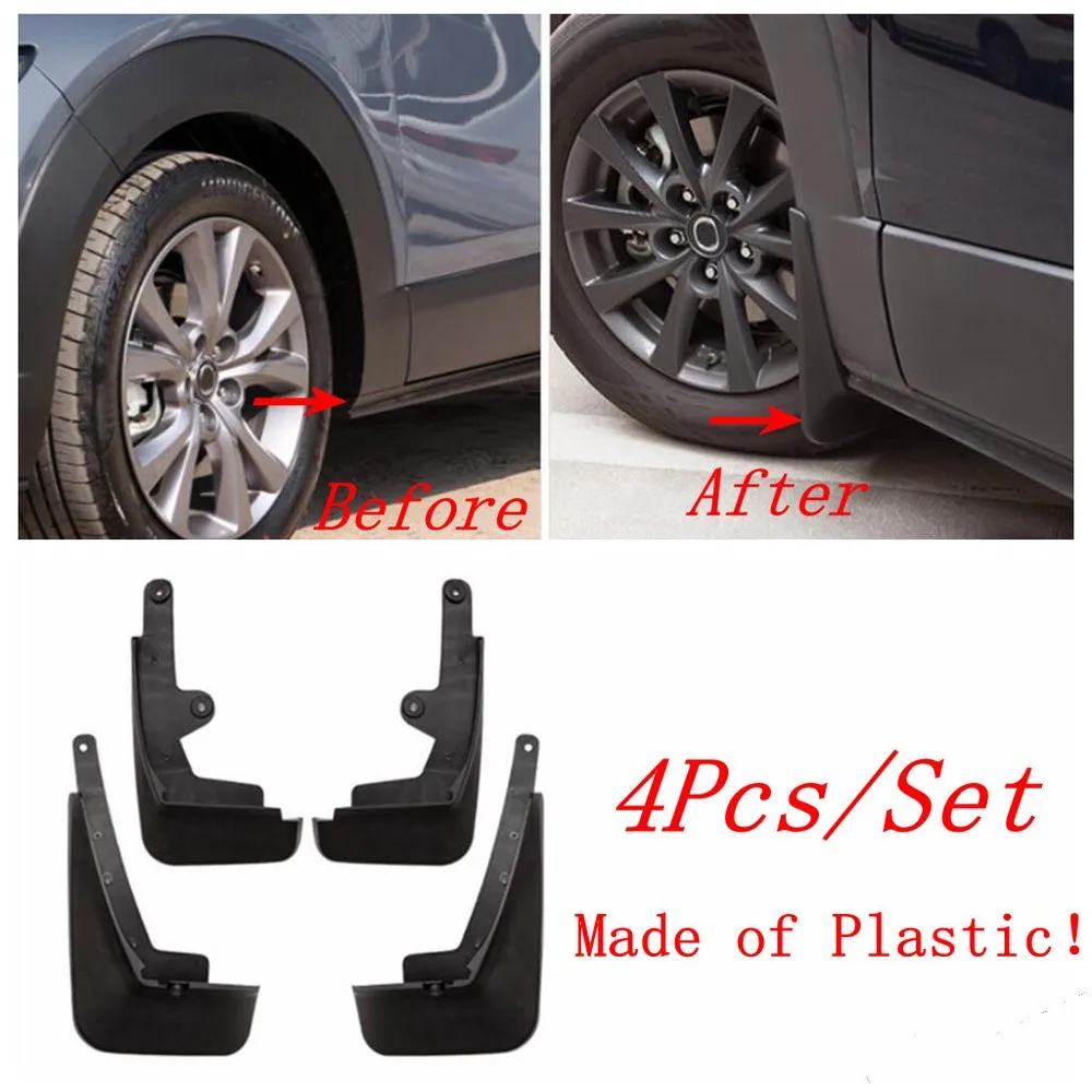 

4Pcs Car Mud Guard Mudguards Splash Flaps Cover For Mazda CX-30 2020-2024