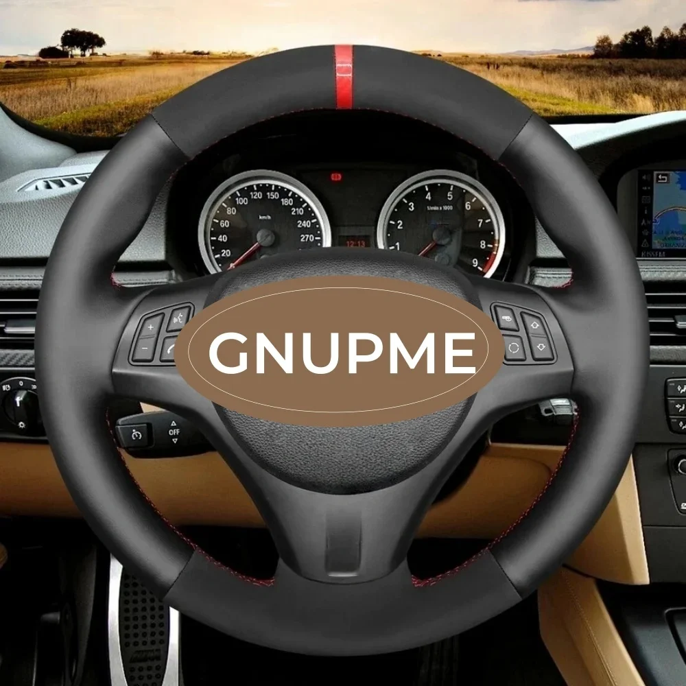 

Custom Car Steering Wheel Cover Suede Leather For BMW M Sport M3 E90 E91 E92 E93 E87 E81 E82 E88 X1 E84 Car Interior Accessories