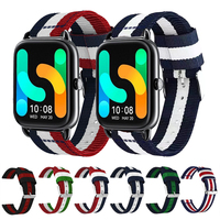 22mm 20mm Striped Nylon Strap For HAYLOU RS4 Plus Smart Watch Sport Replace Band For Haylou RS4/LS02/GST/RT2/RS3 LS04 Bracelet